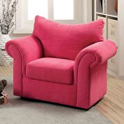 Contemporary style pink flannelette kids chair main photo