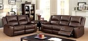 Brown Transitional Sofa w/ 2 Recliners main photo