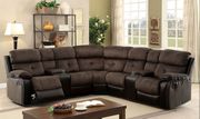 Unique design two-toned recliner sectional main photo