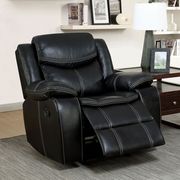 Black Transitional Recliner Chair