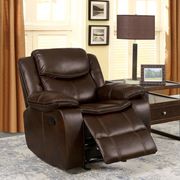 Brown Transitional Recliner Chair