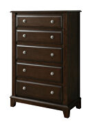 Litchville Brown cherry transitional style chest
