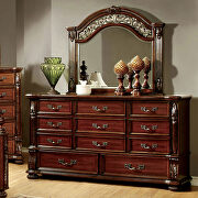 Rich wood grand design accented dresser