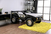 Black finish off-road car design youth bed main photo