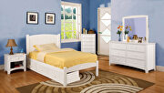 Cottage style gray finish youth bed main photo
