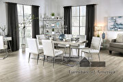 Rectangular dining table with the gorgeous table top