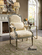 Ornate details transitional chair