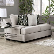 Reigate (Light gray) Unique weave of pattern, color and texture loveseat