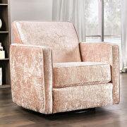 Contemporary design coral chenille chair main photo