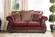 Wine Traditional Loveseat made in US main photo