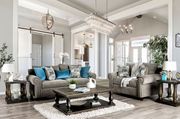 Gray Chenille Transitional Sofa made in US main photo