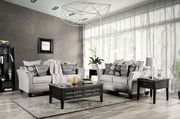 Gray Contemporary Sofa in Chenille Fabric main photo
