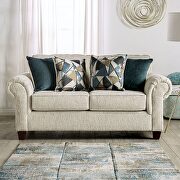 Softness and warmth chenille fabric loveseat main photo