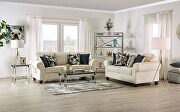 Delgada (Beige) Softness and warmth chenille fabric sofa