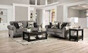 Delgada (Graphite) Softness and warmth chenille fabric sofa