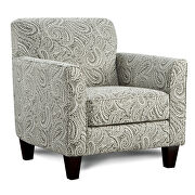 Modern squared design multi paisley chenille chair main photo
