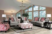 Charcoal Chenille Fabric US-made Transitional Sofa main photo