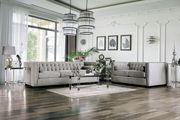 Light Gray Elliot Transitional Sofa Made in US main photo