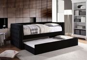 Black tufted sides daybed w/ trundle main photo