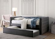 Gray tufted sides daybed w/ trundle main photo
