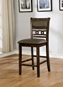 Padded leatherette seat & back counter height dining chair