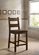 Rustic oak strudy pub style chair main photo