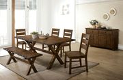 Distressed wood / rough edges dining table