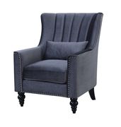 Gray fabric contemporary chair main photo