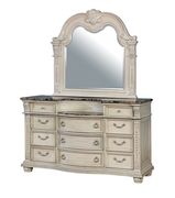Genuine marble top traditional style dresser main photo