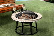 Rounded fireplace for your patio main photo