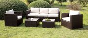 5pcs outdoor furniture set in ivory