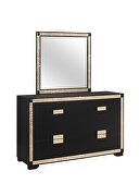 Black/gold glam style dresser main photo