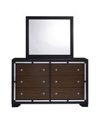 Brown/cherry two toned modern style dresser main photo