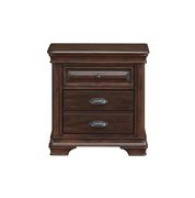 Rustic two-toned brown classic nightstand main photo
