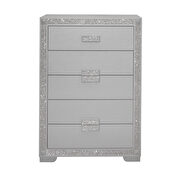 Glam style silver chest