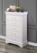 Rubberwood casual style white chest main photo