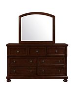 Rich brown finish traditional style dresser main photo