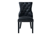 G2105 (Charcoal) Blanche fabric elegant tufted back dining chair