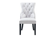 G2105 (White) Blanche elegant tufted back dining chair