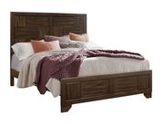 Brown finish casual style full size bed main photo