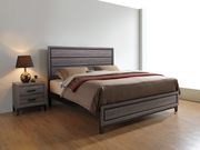 Gray contemporary style casual king bed main photo