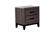 Foil gray contemporary nightstand