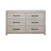 White wash finish dresser in rustic style