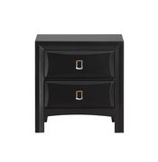 Casual style nightstand in black finish main photo