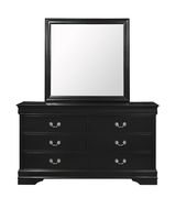 Simple casual style dresser in black finish main photo