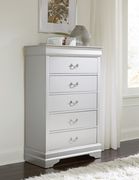 Marley (Silver) Simple casual style chest in silver finish