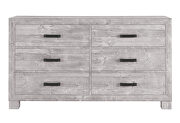 Washed gray dresser in farmhouse design
