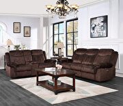 Coffee suede stitched comfy recliner sofa