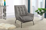 G8933 (Light Gray) Light grey leather accent chair