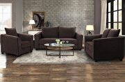 Simple affordable brown chenille fabric sofa main photo